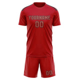 Custom Red Copper Rose Soccer Jersey
