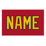 Custom Red Gold Beach Towel