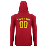Custom Red Gold UV-Hoodie