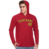 Custom Red Gold UV-Hoodie