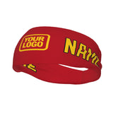 Custom Red Gold Sports headband