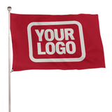 Custom Red White Flag