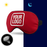 Custom Red White Sleep Mask
