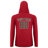 Custom Red Olive UV-Hoodie