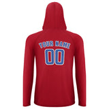 Custom Red Sky Blue UV-Hoodie