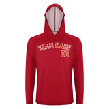 Custom Red Orange Red UV-Hoodie