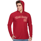 Custom Red Orange Red UV-Hoodie