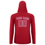 Custom Red Pink UV-Hoodie
