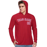 Custom Red Pink UV-Hoodie