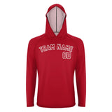 Custom Red Red UV-Hoodie