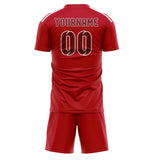 Custom Red Crimson Red Soccer Jersey