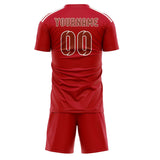 Custom Red Coral Red Soccer Jersey