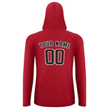 Custom Red Black UV-Hoodie
