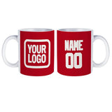 Custom Red White Mug