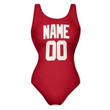 Custom Red White Swimsuit