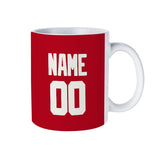 Custom Red White Mug