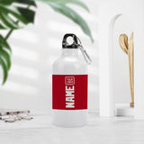 Custom Red White Sports Bottle