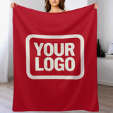 Custom Red White Blanket