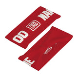 Custom Red White Sports headband