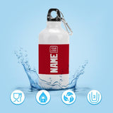 Custom Red White Sports Bottle