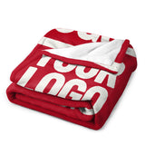 Custom Red White Blanket