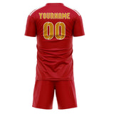 Custom Red Yellow Soccer Jersey