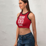 Custom Red Light Pink Sleeveless Tank Top