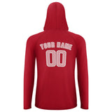 Custom Red Light Pink UV-Hoodie