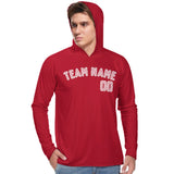 Custom Red Light Pink UV-Hoodie