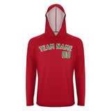 Custom Red Emerald Green UV-Hoodie