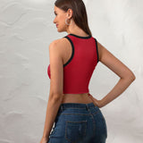 Custom Red Emerald Green Sleeveless Tank Top
