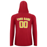 Custom Red Light Yellow UV-Hoodie