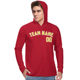 Custom Red Light Yellow UV-Hoodie