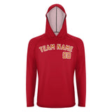 Custom Red Orange UV-Hoodie