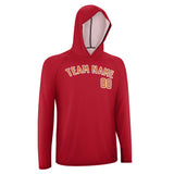 Custom Red Orange UV-Hoodie