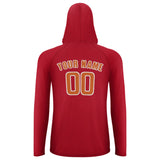 Custom Red Orange UV-Hoodie