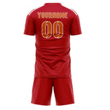 Custom Red Orange Soccer Jersey