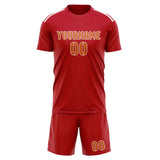 Custom Red Orange Soccer Jersey