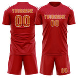 Custom Red Orange Soccer Jersey