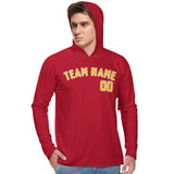 Custom Red Gold UV-Hoodie