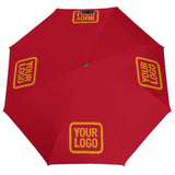 Custom Red Yellow Automatic Umbrella