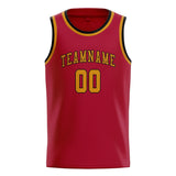 Custom Red & Yellow Colors Design Sports Basketball Jersey