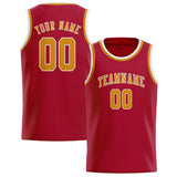 Custom Red & Yellow Colors Design Sports Basketball Jersey