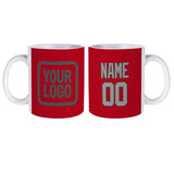 Custom Red Gray Mug