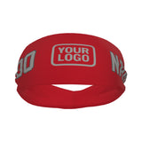 Custom Red Gray Sports headband