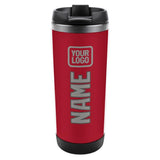 Custom Red Gray Stainless Steel Water Cup