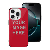 Custom Red Gray Phone Case