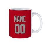 Custom Red Gray Mug