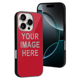 Custom Red Gray Phone Case