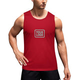 Custom Red Gray Men's Tank Top